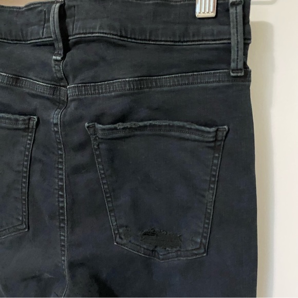 Agolde Sophie High Rise Distressed Skinny Jean Ruthless Black size 29 - Picture 8 of 15